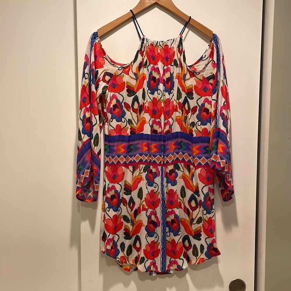 Nanette Lepore “cold-shoulder” beach cover up